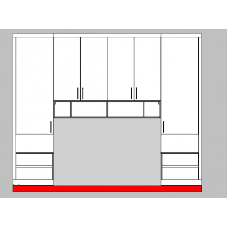 Dulap dormitor cu pat integrat A-40